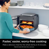 Stainless Steel Electric Multi-Cooker Oven Air Fryer 14-In-1 Complete Meals in 15-Minutes