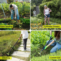 Adjustable Stirrup Hoe with Gardening Gloves