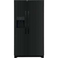 36 In. 25.6 Cu. Ft. Side by Side Refrigerator in Black Stainless Steel