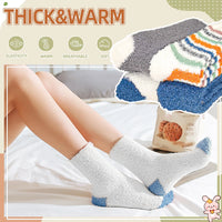 4 Pairs Winter Warm Fuzzy Cozy for Womens