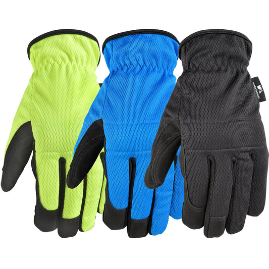 Men's Work Gloves, Synthetic Leather All-Purpose