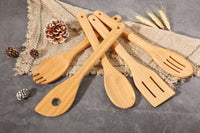 5Pk 100% Natural Bamboo Kitchen Tools Set