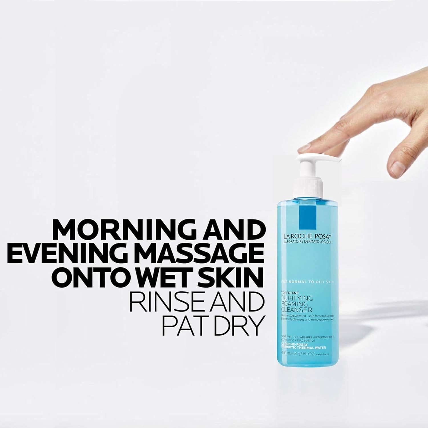 La Roche-Posay Toleriane Purifying Foaming Facial Cleanser Oil Free Face Wash for Oily Skin