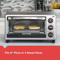 4-Slice Stainless Steel Toaster Oven