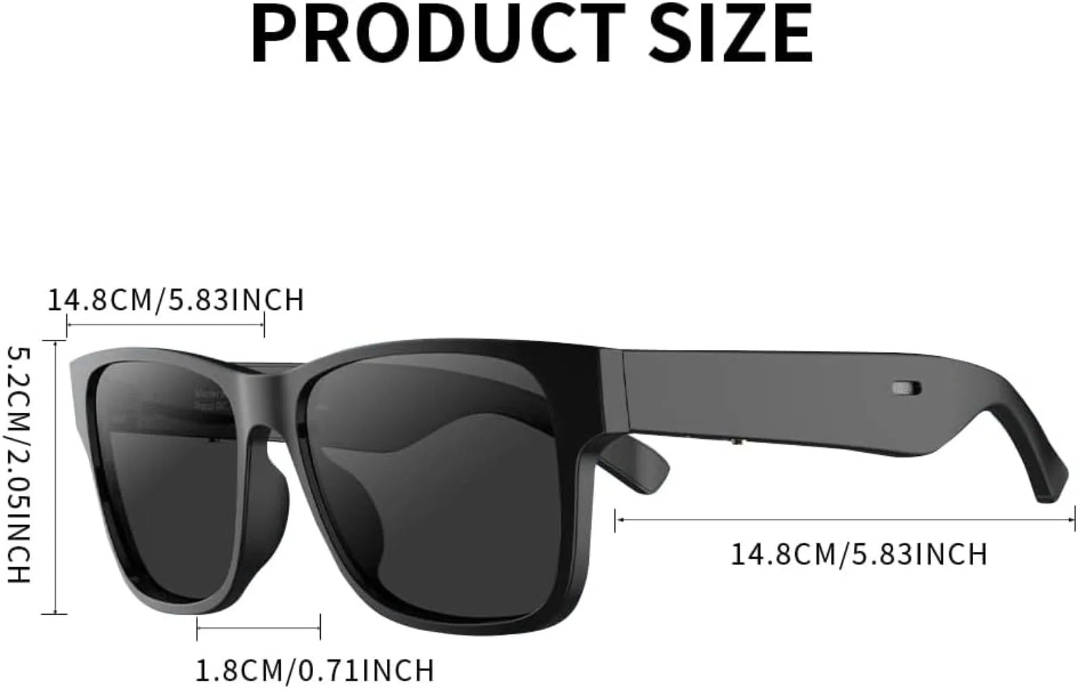 Smart Sunglasses Polarized Sunglasses with Bluetooth Speaker