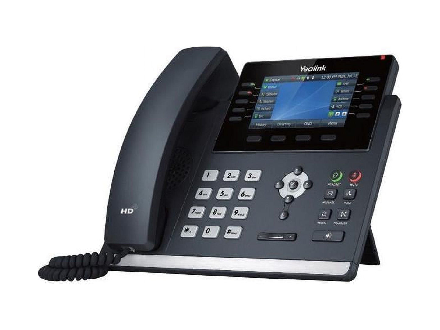 Yealink SIP-T46U IP Phone Corded Corded Wall Mountable Desktop Classic Gray