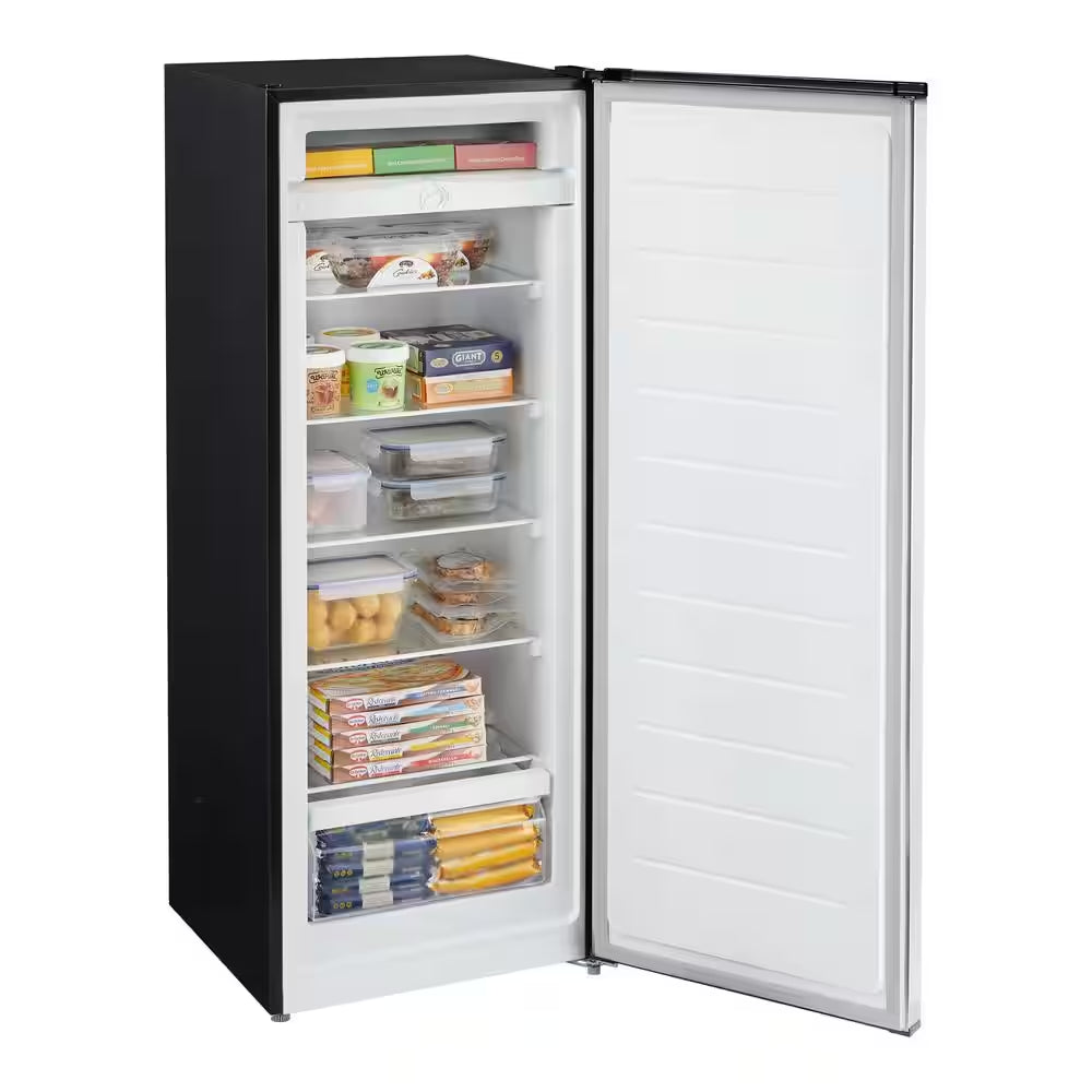 7 Cu. Ft. Convertible Upright Freezer/Refrigerator in Stainless Steel