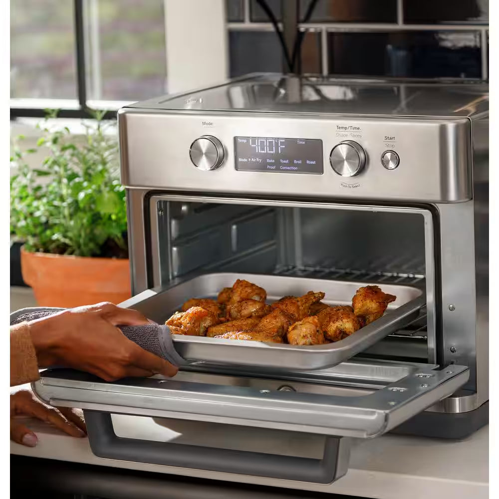 Stainless Steel Digital Air Fryer Toaster Oven with 8 Cooking Modes