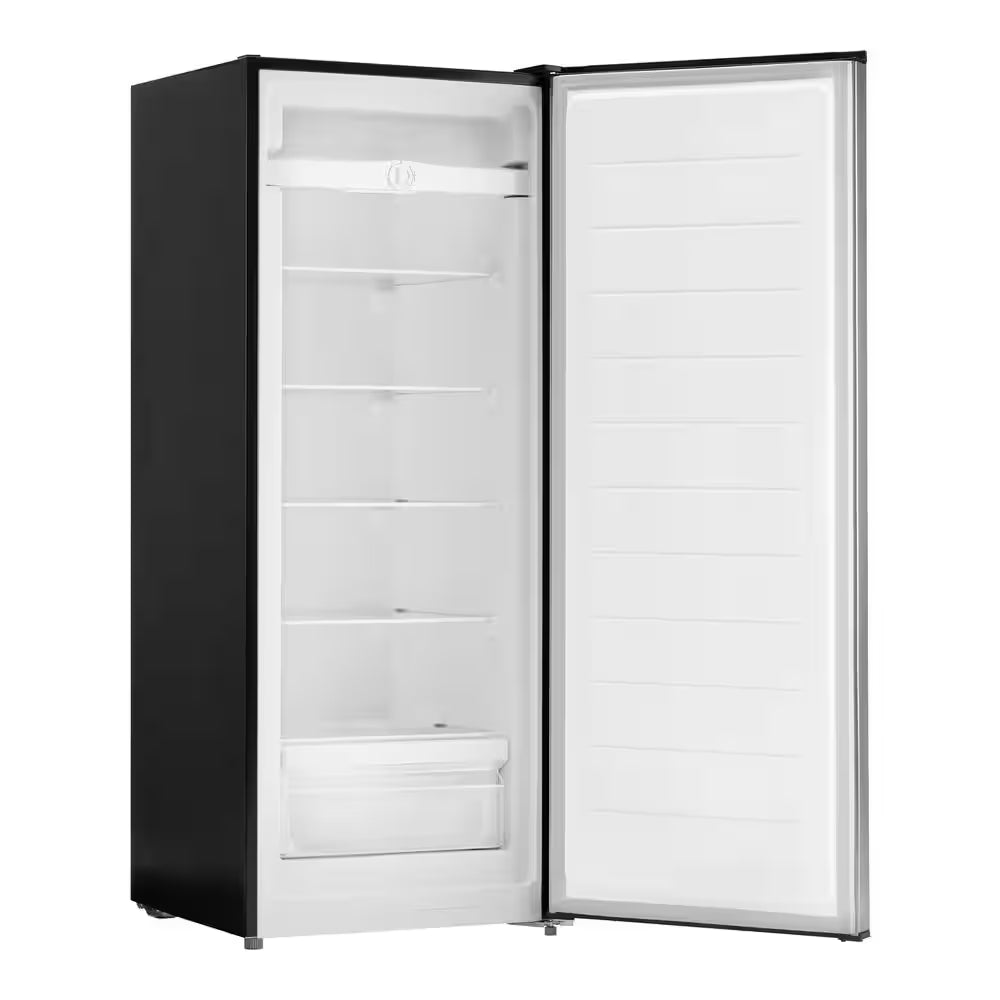 7 Cu. Ft. Convertible Upright Freezer/Refrigerator in Stainless Steel