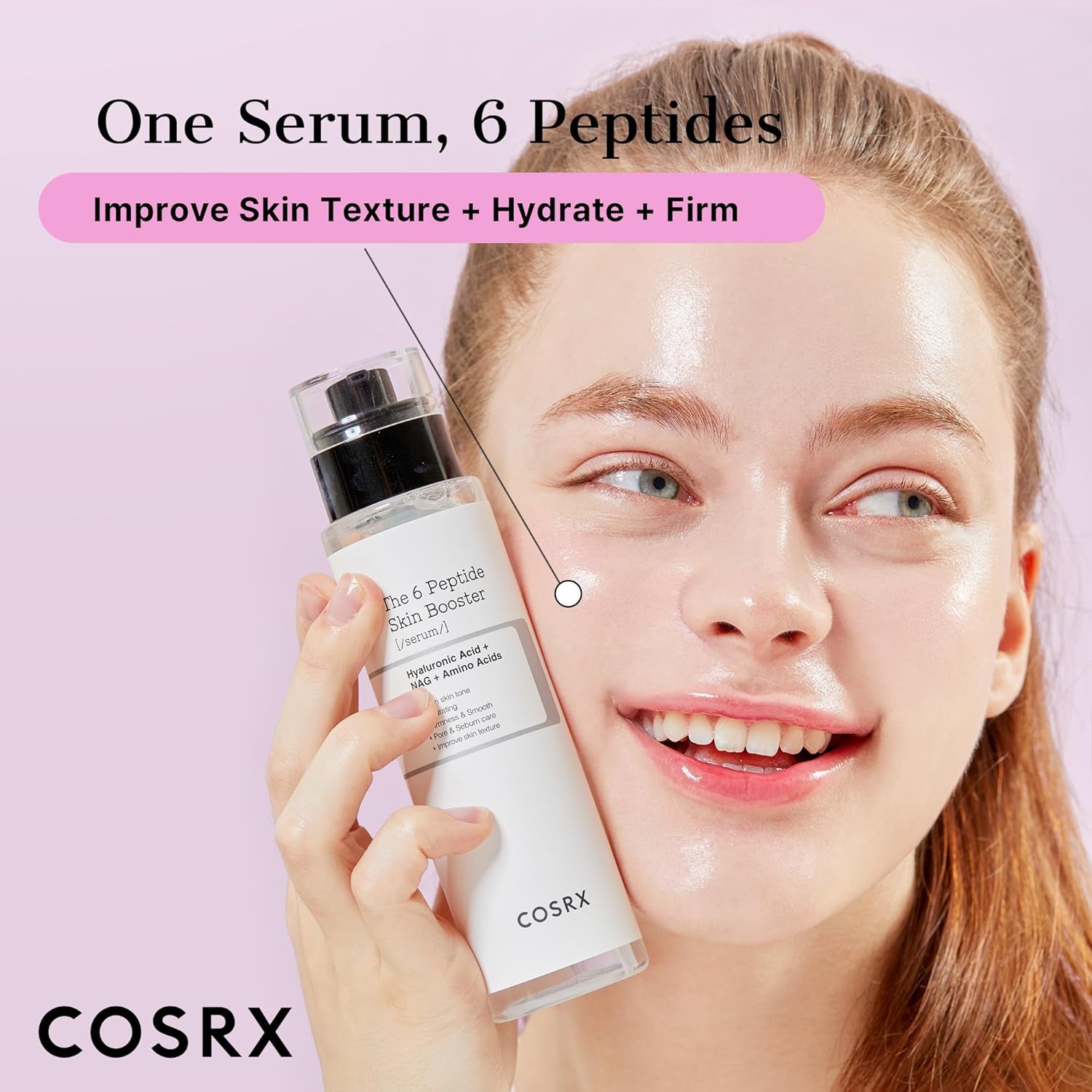 COSRX 6X Peptide Collagen Booster Toner Serum Niacinamide & Hyaluronic Acid Skin Renewal Boosting