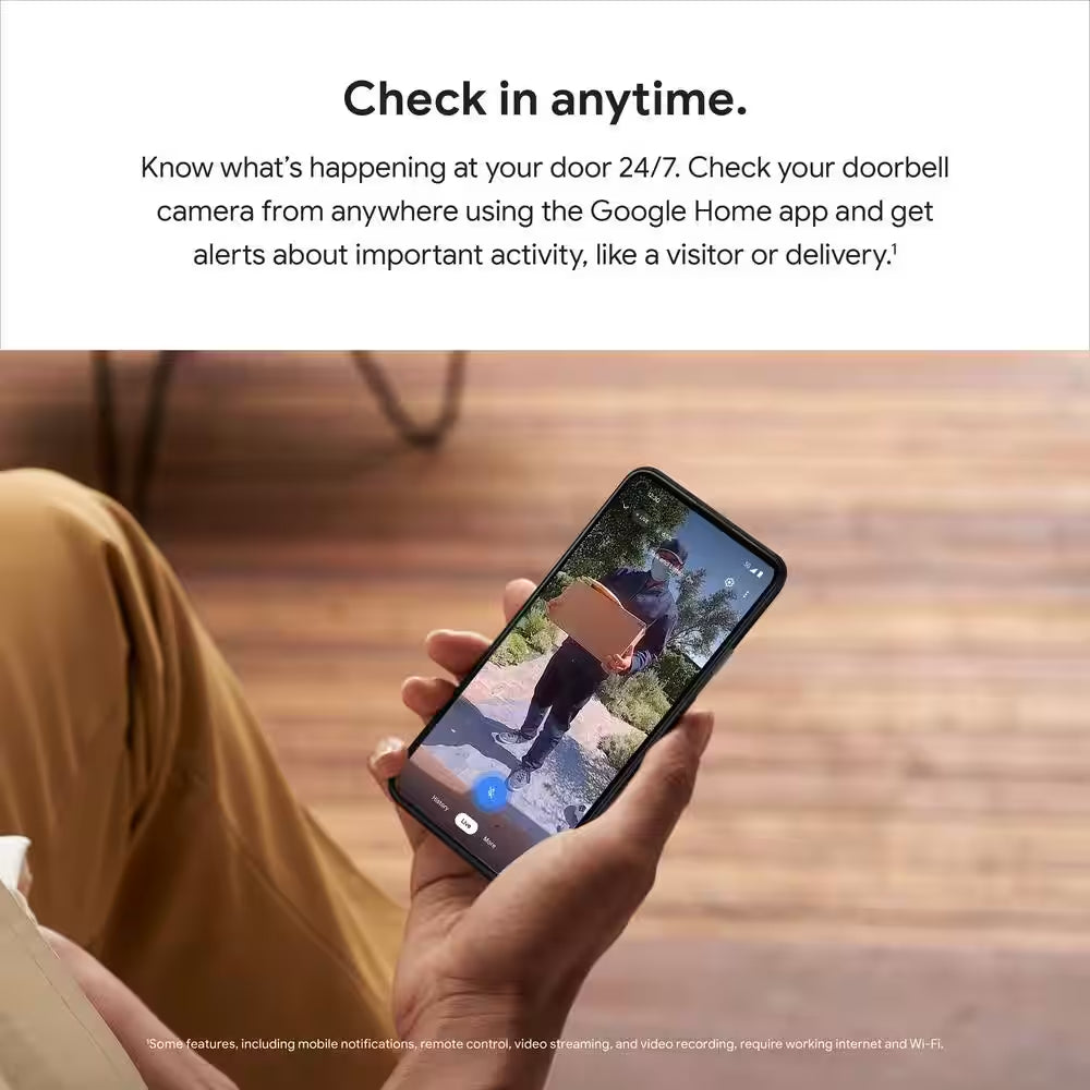 Google Smart Wi-Fi Video Doorbell Camera