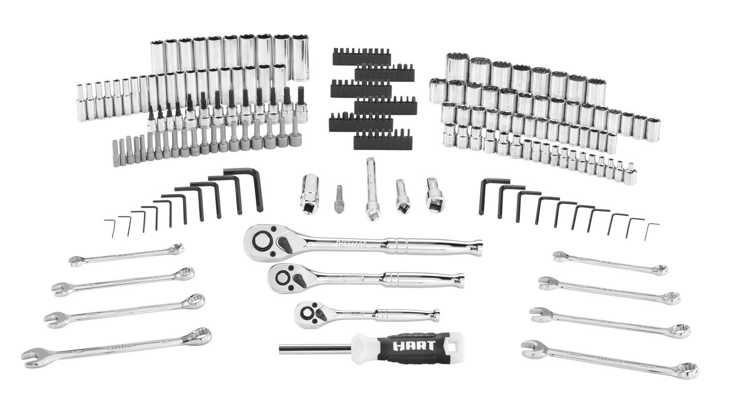 215-Piece Mechanics Tool Set Multiple Drive