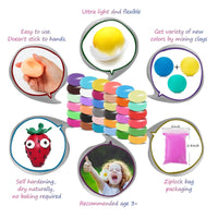 36 Colors Air Dry Clay for Kids