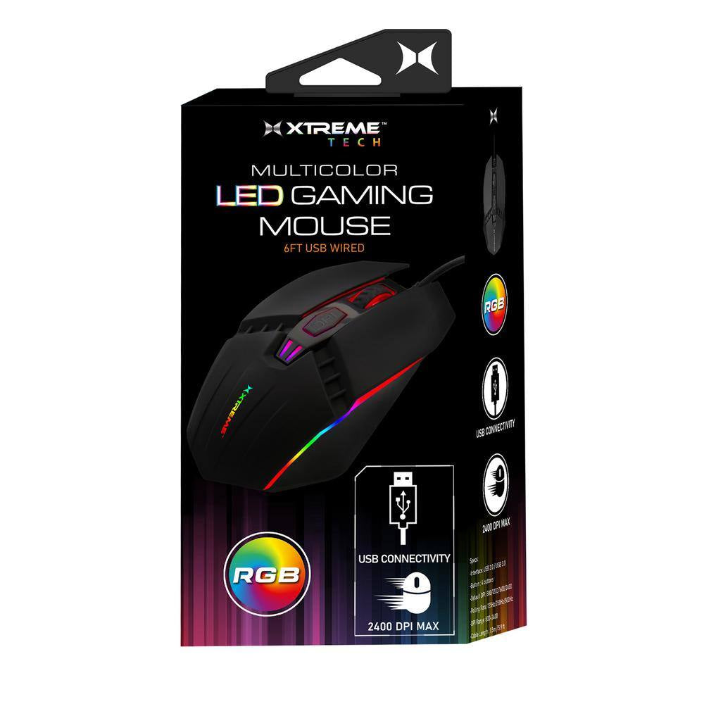 Multicolor LED Gaming Mouse 4 Selective DPI Modes