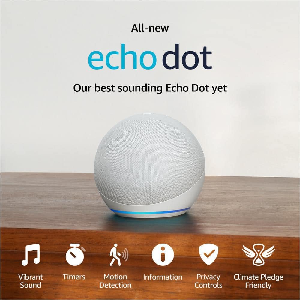 Echo Dot Smart Speaker with Alexa Charcoal 5Th Gen 2022 Release