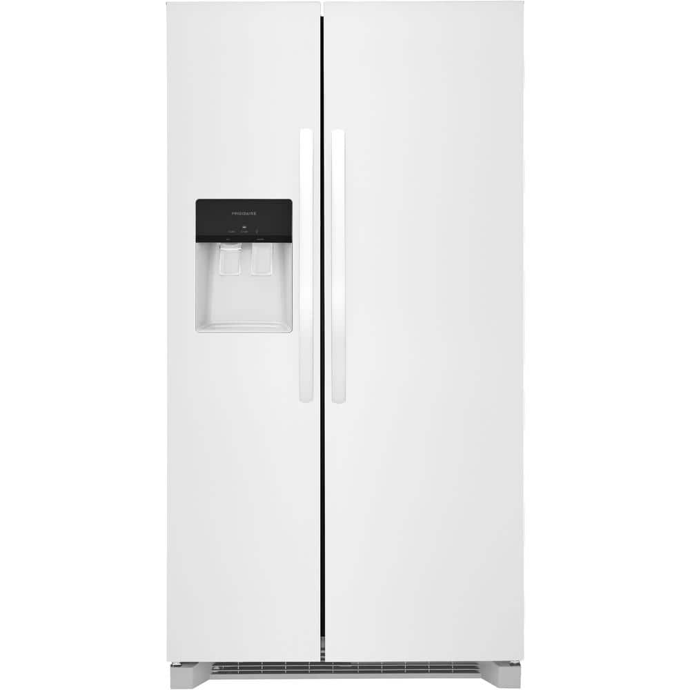 36 In. 25.6 Cu. Ft. Side by Side Refrigerator in Black Stainless Steel